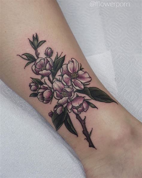 apple blossom tattoo